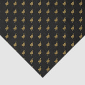 Goudharten, ZWARTE WEEFSELWAPENPAPIER Tissuepapier (Detail)