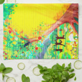 goudhartreurhanddoek theedoek (Gevouwen)