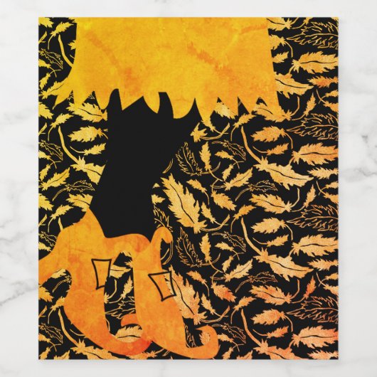 goudheks wijn etiket (Enkel label)