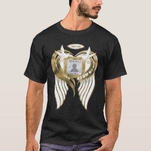 Goudherdenking  Foto met Wings, hartstippen toevoe T-shirt