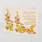 Goudherfst laat Bridal Shower Uitnodiging (Voorkant / Achterkant)