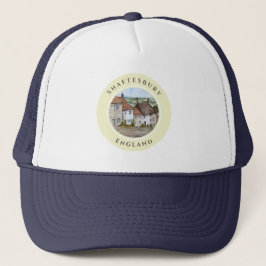 Goudheuvel Shaftesbury Dorset Engeland Aquarel Trucker Pet