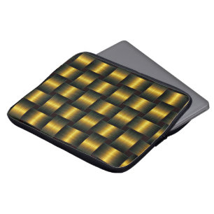 Goudhoes voor gouden rasterlaptop laptop sleeve