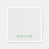 GoudHOLE IN ÉÉN TEKST Ventilator Golfbal Servet (Voorkant)