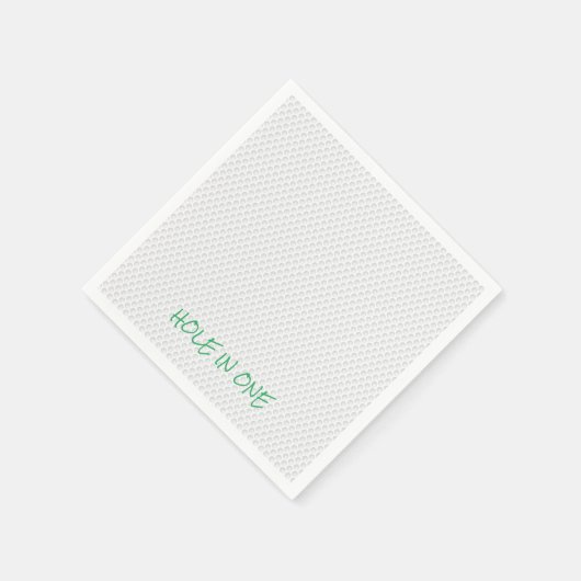 GoudHOLE IN ÉÉN TEKST Ventilator Golfbal Servet (Hoek)