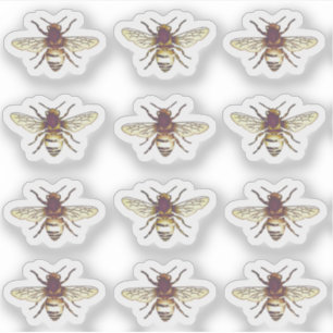  goudhoningbijen Waterdicht Etiket Sticker