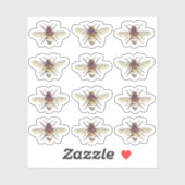 goudhoningbijen Waterdicht Etiket Sticker (Vel)