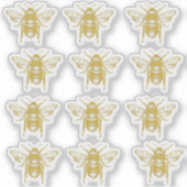  goudhoningbijenhouder sticker (Voorkant)