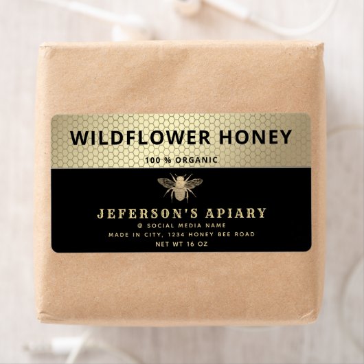 Goudhoningpot Etiket (Insitu)