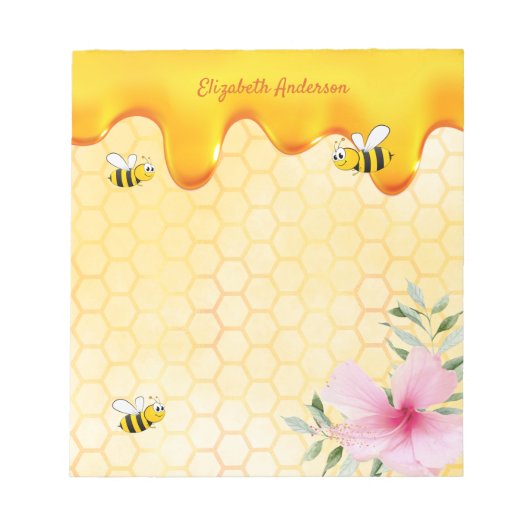 Goudhoningraathoningraatdruppelflora Notitieblok (Voorkant)