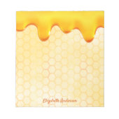 Goudhoningraathoningraatdruppelnaam Notitieblok (Voorkant)