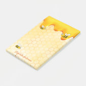 Goudhoningraathoningraatdruppelnaam Post-it® Notes (Schuin)