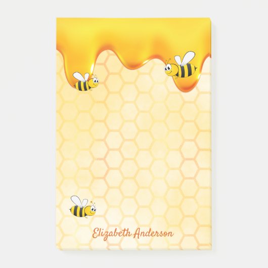 Goudhoningraathoningraatdruppelnaam Post-it® Notes (Voorkant)