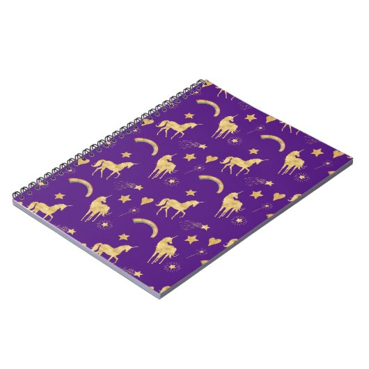 Goudhoorns en regenbogen notitieboek (Linkerzijde)