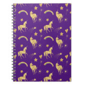 Goudhoorns en regenbogen notitieboek (Voorkant)