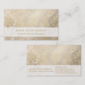 *~*  goudhoudend Antiek meisje met rijdval Visitekaartje (Voorkant / Achterkant)