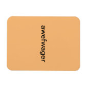 goudhoudend briefkaart magneet (Horizontaal)