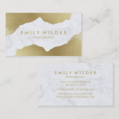 goudhoudend marmer | Visitekaartje (Voorkant / Achterkant)