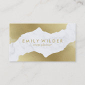 goudhoudend marmer | Visitekaartje (Voorkant)