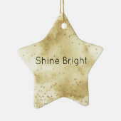 goudhoudende Confetti Keramisch Ornament (Rechts)