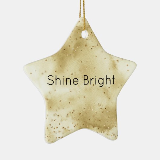 goudhoudende Confetti Keramisch Ornament (Rechts)