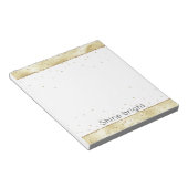 goudhoudende Confetti Notitieblok (Schuin)