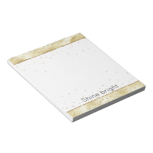 goudhoudende Confetti Notitieblok (Schuin)