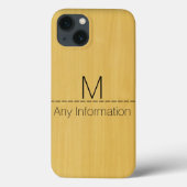 Goudhoutkorrelmonogram Case-Mate iPhone Case (Achterkant)