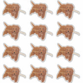 Goudie Doodle op maat gemaakte stickers (Voorkant)