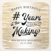 Goudjaren in de kiem kartonnen onderzetters (Voorkant)