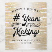 Goudjaren in de kiem wijn etiket (Enkel label)