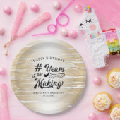 Goudjaren in de kieuwzee in de papieren pl bordje (Feest)