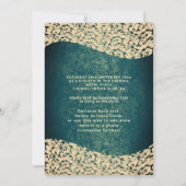  goudjurk damask tiara Quinceañera green Kaart (Achterkant)