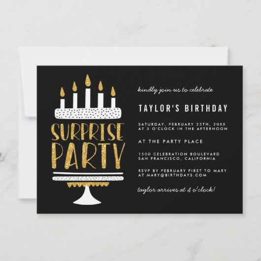 Goudkaarsen en rokerverrassingen op feestdag kaart (Voorkant)