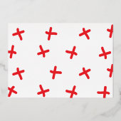 goudkaas | Klassieke kerstfoto Folie Feestdagenkaart (Achterkant)