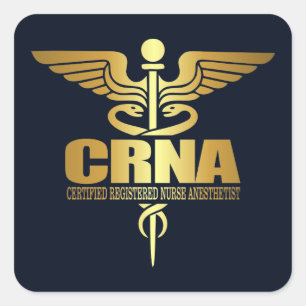 Goudkaduceus (CRNA) Vierkante Sticker
