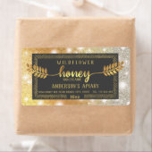 goudkalligrafie honingbijl etiket (Insitu)