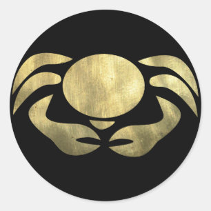 Goudkankerkrab Ronde Sticker
