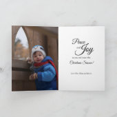 Goudkerstbomen Foto gevouwen kaart (Binnen)