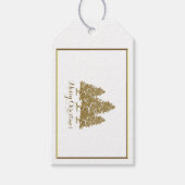Goudkerstbomen met cadeautjes Labels Cadeaulabel (Voorkant)