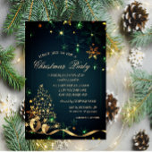 Goudkerstboomgroen Snowflakes kerst Kaart