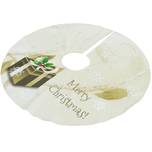 Goudkerstcadeauboom Kerstboom Rok (Gekanteld)