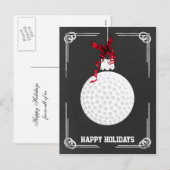 goudkerstKaarten voor krijtborden Feestdagenkaart (Voorkant / Achterkant)