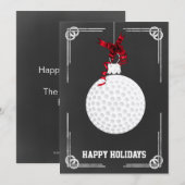 goudkerstKaarten voor krijtborden Feestdagenkaart (Voorkant / Achterkant)