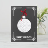 goudkerstKaarten voor krijtborden Feestdagenkaart (Staand voorkant)