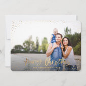 Goudkerststerren Feestdagenkaart (Voorkant)