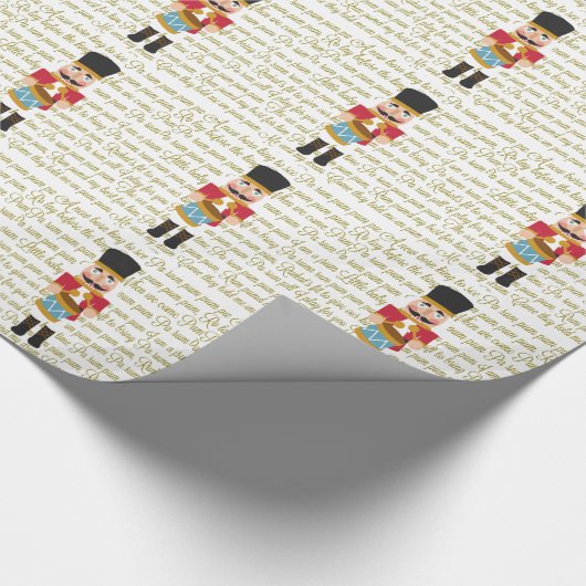 Goudkersttentromboemjongen Cadeaupapier (Hoek)