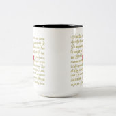 Goudkersttentromboemjongen Tweekleurige Koffiemok (Center)