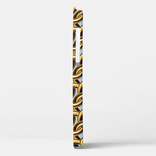 Goudkettingkoppelingen naadloos patroon Case-Mate iPhone case (Achterkant / Links)