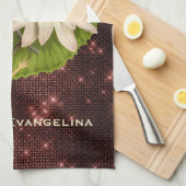  goudkikker Lily Pad Floral  Theedoek (Quarter Fold)